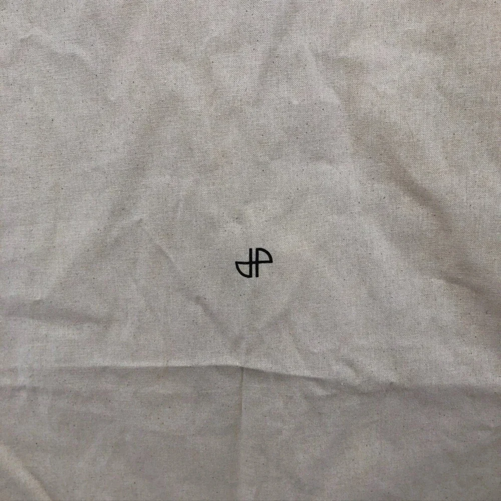 Patou Canvas Garment‎ Bag Large Cream Travel Storage Foldable Tie Closure